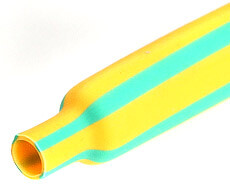 Трубка термоусаживаемая ТУТнг желто-зеленая КВТ