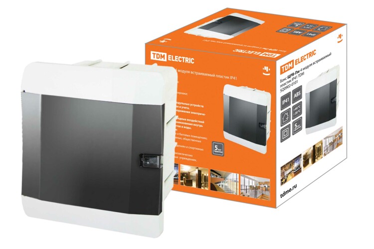 Бокс ЩРВ-Пм-4 модуля встраиваемый пластик IP41 | SQ0902-0101 | TDM