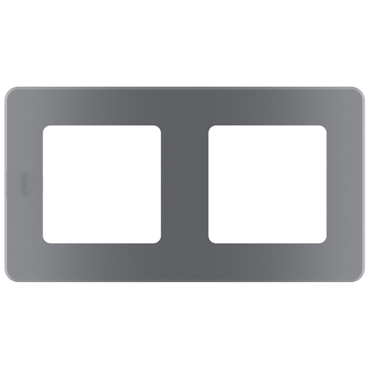 Рамка 2 поста Inspiria дымчатый | 673947 | Legrand