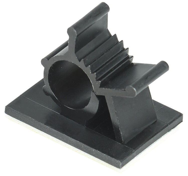 Клипса самоклеящаяся КС-10 черная (24 шт) | UHP40-D10-K02 | IEK