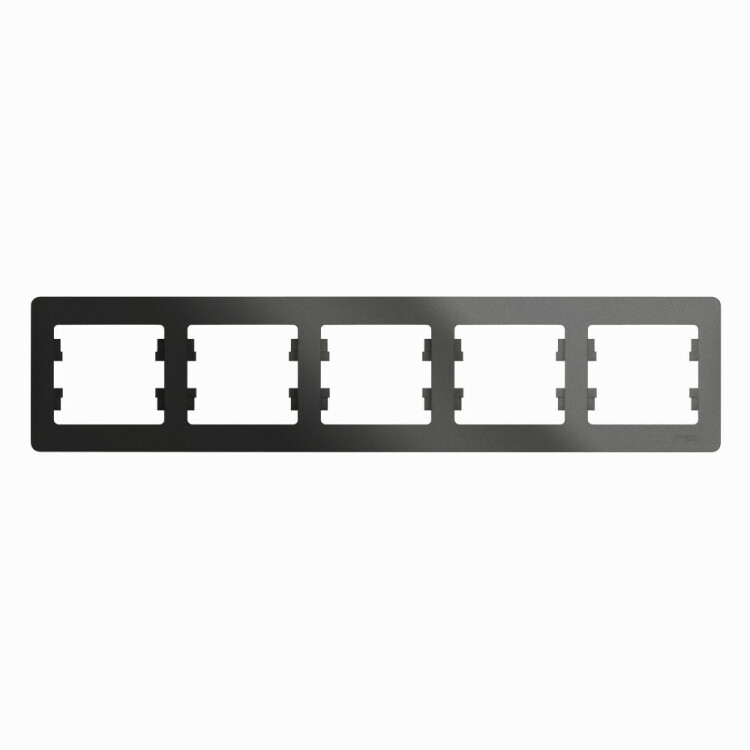 Glossa Антрацит Рамка 5-ая, горизонтальная | GSL000705 | Schneider Electric