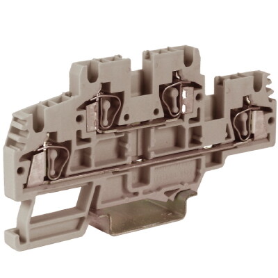 HMD.2GR, 2-х уровневый проходной зажим, серый, 2,5 кв.мм | ZHD100GR | DKC