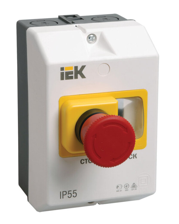 Защитная оболочка с кнопкой "Стоп" IP54 | DMS11D-PC55 | IEK