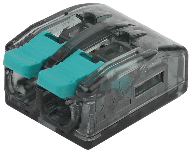 Аксессуары для клемм NO-224-46 ЭРА Клемма компактная серии 412 с рычагом, 2 отверстия, 0,5-4 мм2 (у | Б0043964 | ЭРА