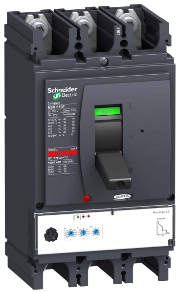 3П3Т АВТ. ВЫКЛ. MICR. 2.3 630A NSX630H | LV432895 | Schneider Electric