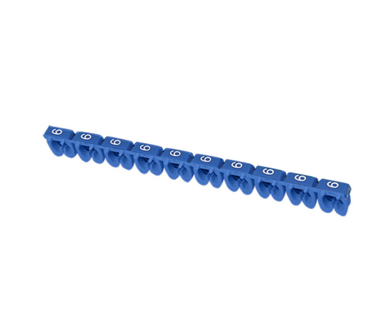 Маркер МКН-"6" голубой 6 мм2 (1000шт/упак) | UMK06-02-6 | IEK