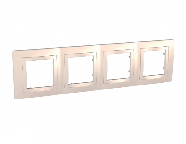 Unica Бежевый Рамка 4-ая | MGU2.008.25 | Schneider Electric