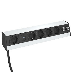 Укомплектованный настольный бокс DB (алюминий,серебристый) (DB-0B3 D1.4S2K) | 6116957 | OBO Bettermann