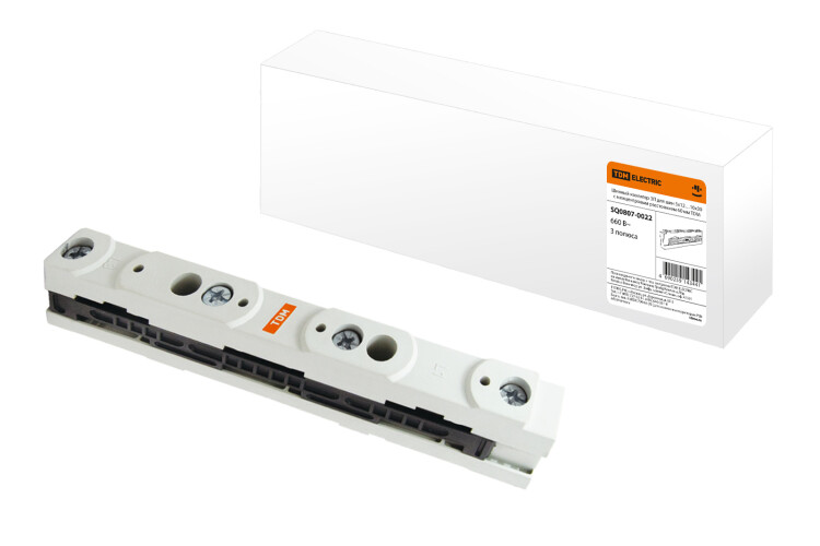 Шинный изолятор 3П для шин 5х12…10x30 с межцентровым расстоянием 60 мм | SQ0807-0022 | TDM