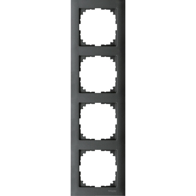 M-Pure 4-постовая рамка, антрацит | MTN4040-3614 | Schneider Electric