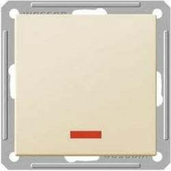 Wessen 59 Сл. кость Выключатель 1-клавишный кнопочный с подсветкой 16А (сх.1) | VS116-151-2-86 | Schneider Electric