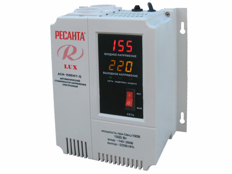 Стабилизатор АСН-1 500Н/1-Ц | 63/6/20 | РЕСАНТА