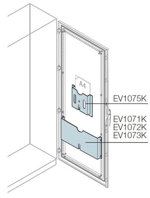 Карман для документов металл. Ш=600мм | EV1071K | ABB