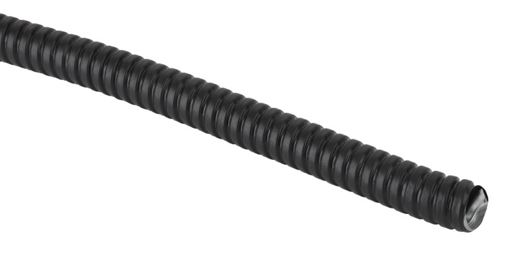 Металлорукав Р3-ЦПнг-38 (черный) с протяжкой 20м | Б0036560 | ЭРА