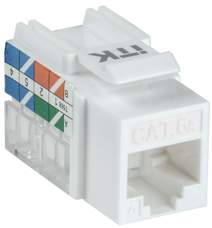 Модуль Keystone Jack кат. 6A UTP 110 IDC 90 град. | CS1-1C6AU-11 | ITK