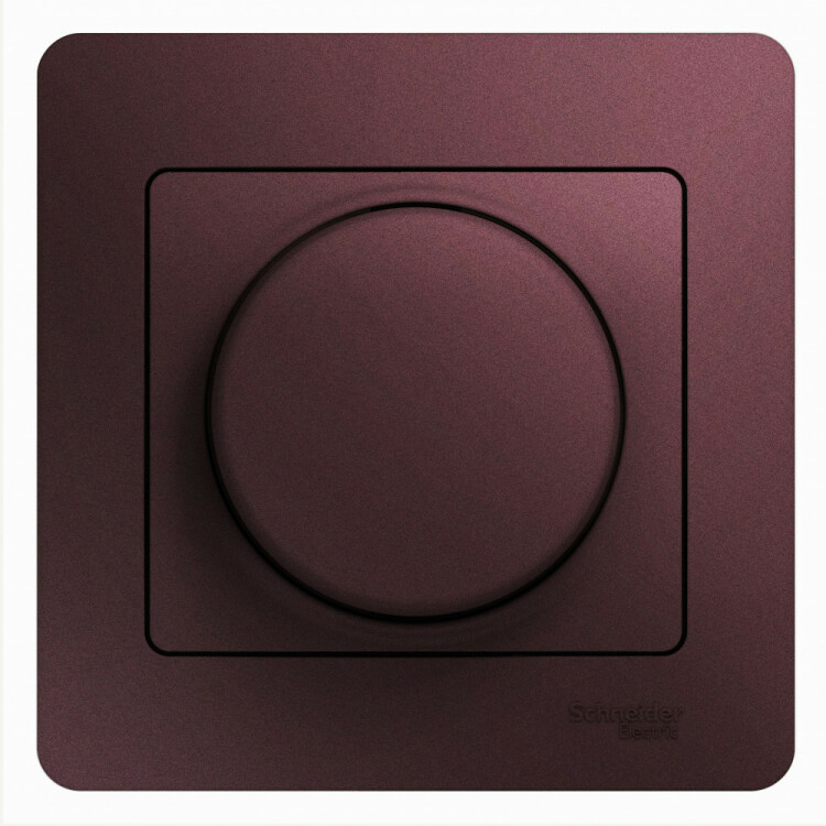 Glossa Баклажановый Светорегулятор LED, RC, 630Вт/ВА (в сборе) | GSL001137 | Schneider Electric