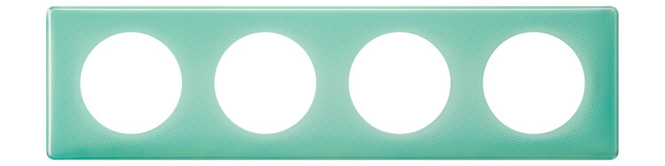 Celiane Муар Бирюзовый Рамка 4-я (2+2+2+2 мод) | 066644 | Legrand