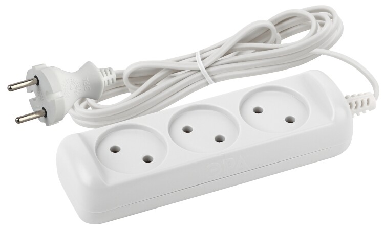 Удлинитель UX-3-5m без заземл., 1300Вт, 3гн, 5м | Б0035749 | ЭРА