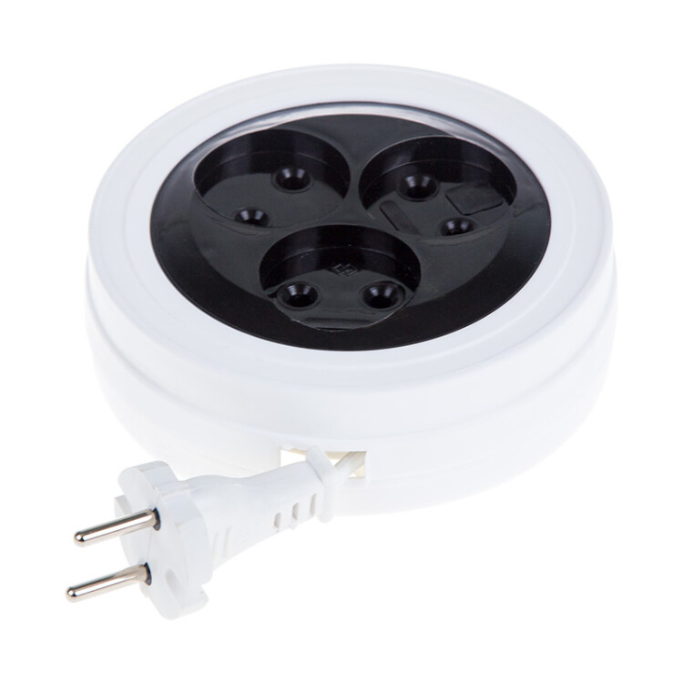 Удлинитель OPTIMA 4 гнезда, 7 м, 2х0.75 кв.мм, б/з, белый | 11-7223 | PROconnect