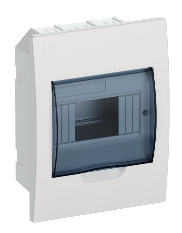 Бокс ЩРВ-П-6модулей встраиваемый пластик IP41 | MKP12-V-06-40-20 | IEK