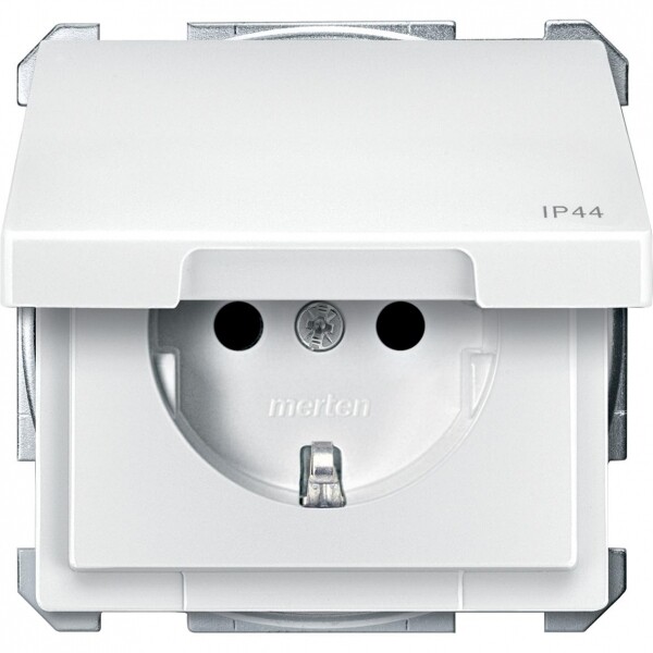 МЕХ-М РОЗЕТКИ SCHUKO С КРЫШКОЙ, БЕЛЫЙ | MTN2414-4019 | Schneider Electric