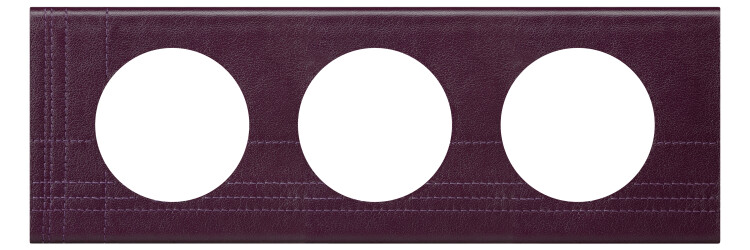 Celiane Кожа Пурпур Рамка 3-я (2+2+2 мод) | 069443 | Legrand