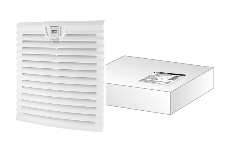 Вентиляционная решетка с фильтром для вентилятора ВФУ SQ0832-0113 (255 мм) | SQ0832-0118 | TDM