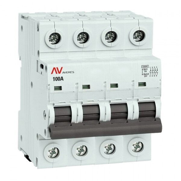 Выключатель нагрузки AVN 4P 100A AVERES | avn-4-100-av | EKF
