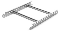 Лоток лестничный 500х 50х3000х1,2мм, замковый | НЛО 500х50 | OSTEC