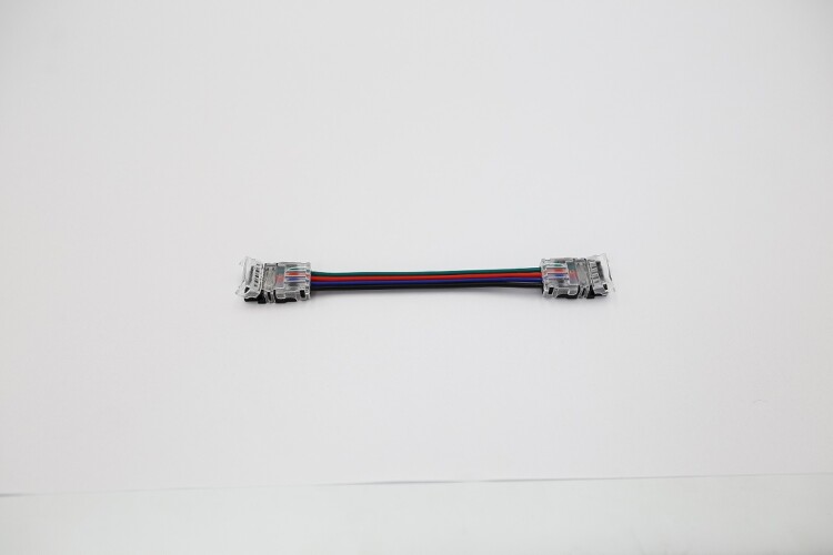 Double connector 4PIN with wire for Varton LED strip RGB 10mm (connector of 2 strips) | V4-R0-70.0024.STR-0003 | VARTON