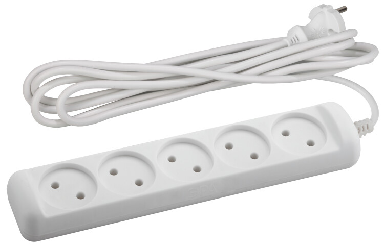 Удлинитель 5 гнезда 3м б/з U-5-3m ПВС | Б0028364 | ЭРА