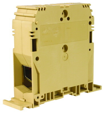 GPA.95/FIXGR, силовой зажим кабель/кабель серый 95 кв. мм /крепление на плату | ZGF100GR | DKC