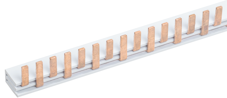 Шина соединительная PIN 63A 108 мод. для АВДТ32М (1м) IEK | YNS21-2-063-108 | IEK