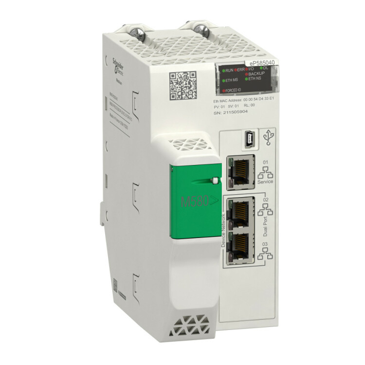 M580 ЦПУ уровень 5, ОЗУ 24 MB, DIO+RIO (до 31 ст. X80+Quantum IO), лакир. | BMEP585040C | Schneider Electric
