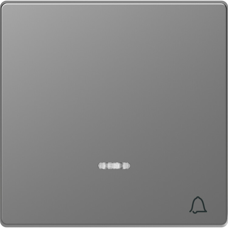 D-Life КЛАВИША с линзой для LED модуля, сим. звонок, НЕРЖ. СТАЛЬ , SD | MTN3325-6036 | Schneider Electric