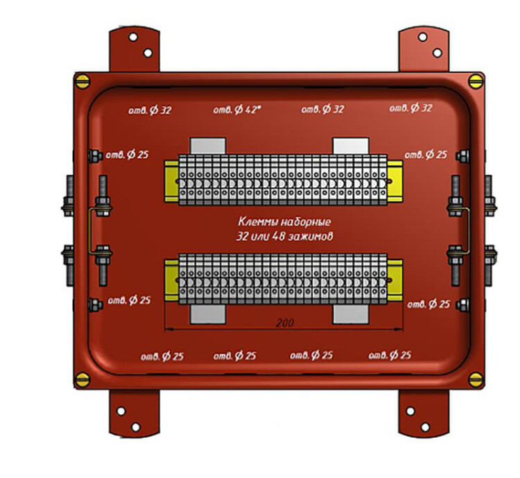 Коробка соединительная КС-40 УХЛ1,5 IP65 металлические заглушки | zeta30356 | ЗЭТАРУС (Завод электротехнической арматуры)