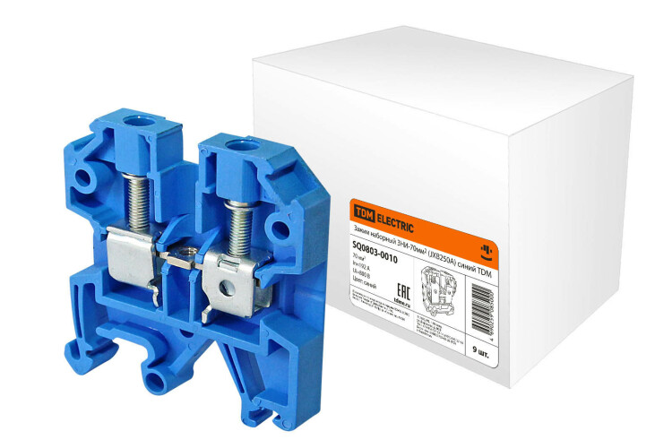 Зажим наборный ЗНИ-70мм2 (JXB250А) синий | SQ0803-0010 | TDM