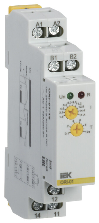 Реле тока ORI. 1,6-16 А. 24-240 В AC / 24 В DC | ORI-01-16 | IEK