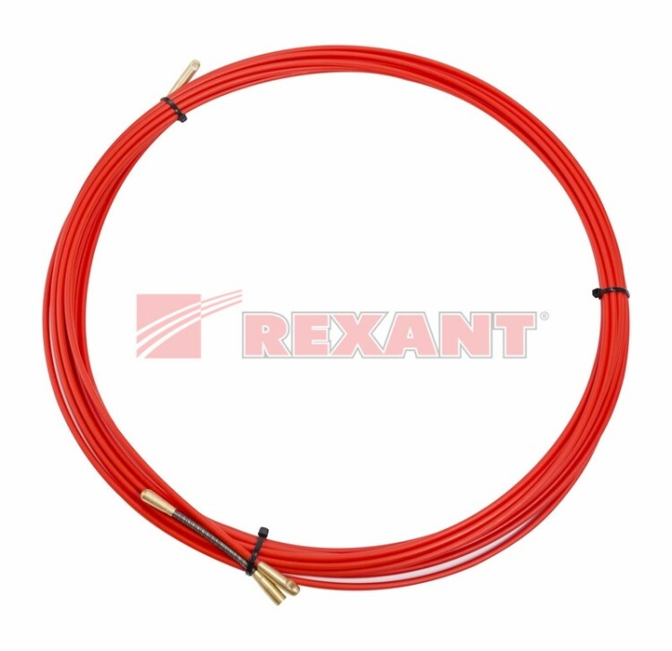 Протяжка кабельная (мини УЗК в бухте), стеклопруток, d=3,5 мм 10 м красная | 47-1010 | SDS