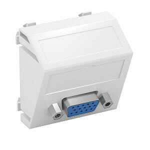 Мультимедийная рамка VGA Modul45 (белый) (MTS-VGA S RW1) | 6104622 | OBO Bettermann