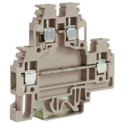 DAS.4GR, 2х уровневый проходной зажим серый 4 кв.мм | ZDS100GR | DKC