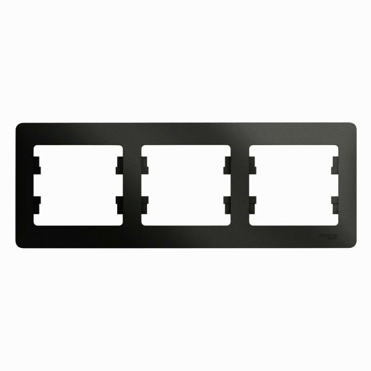 Glossa Антрацит Рамка 3-ая, горизонтальная | GSL000703 | Schneider Electric