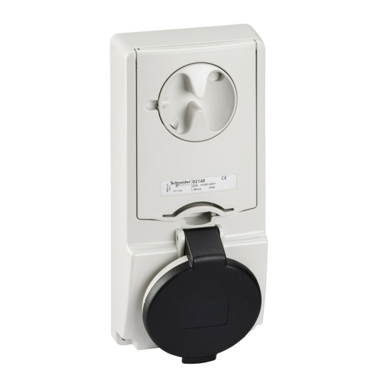 ПАНЕЛЬНАЯ РОЗЕТКА UNIKA С ДЕРЖ ПРЕДОХР 32A 3P-E 480-500 IP44 | 82148 | Schneider Electric