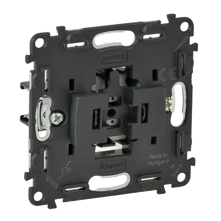 Valena Мех IN'MATIC Переключатель 1-клавишный с конт. подсветкой 16АХ 250В | 752027 | Legrand