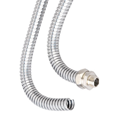 Металлорукав из оцинкованной стали DN 12мм, Dвн 12,0 мм, Dнар 15,0 мм, IP40, 50м | 667R1215 | DKC