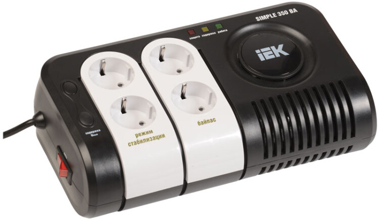 Стабилизатор напряжения серии Simple 0,35 кВА | IVS25-1-00350 | IEK