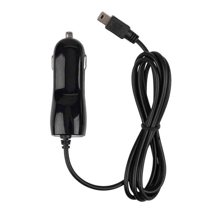 Автозарядка в прикуриватель microUSB (АЗУ) (5 V, 1000 mA) шнур спираль 1.2 м черная | 16-0250 | REXANT