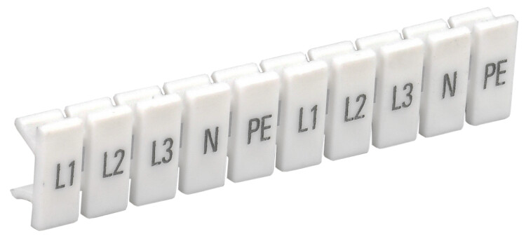 Маркеры для КПИ-1,5мм2 с символами "L1, L2, L3, N, PE" | YZN11M-001-K00-A | IEK