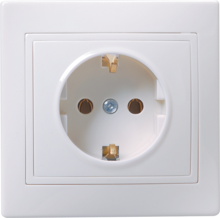 РС10-3-КБ Розетка 1мес. с з/к без з/ш 16А кер. КВАРТА (белый) | ERK11-K01-16-K | IEK