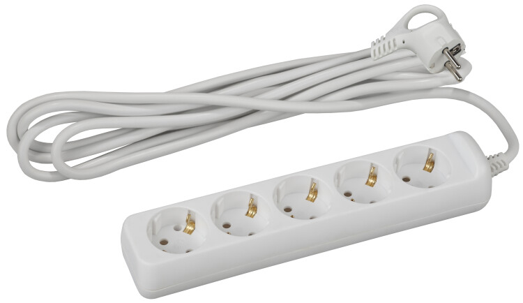 Удлинитель 5 гнезда 5м с/з U-5e-5m ПВС | Б0028377 | ЭРА